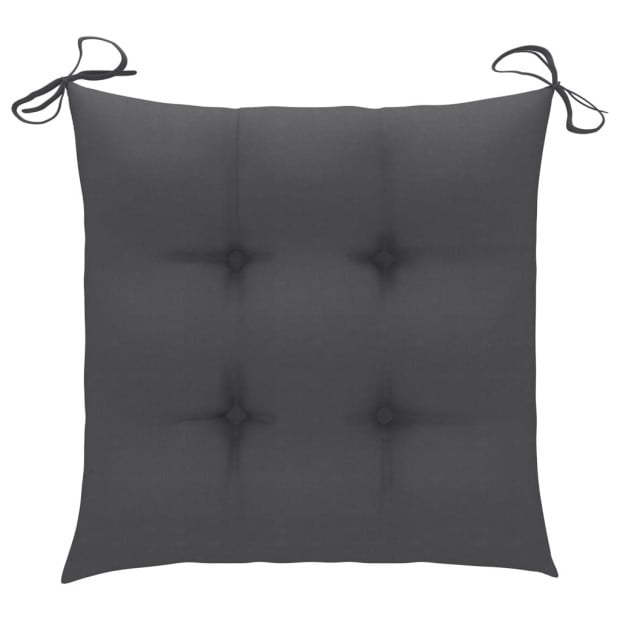 Chair Cushions 4 Pcs Anthracite 50x50x7 Cm Fabric Image 2