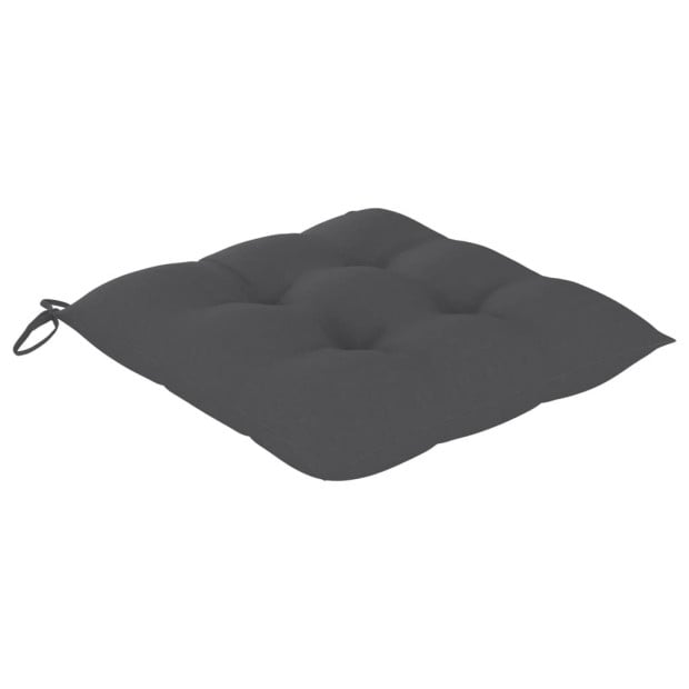 Chair Cushions 4 Pcs Anthracite 50x50x7 Cm Fabric Image 3