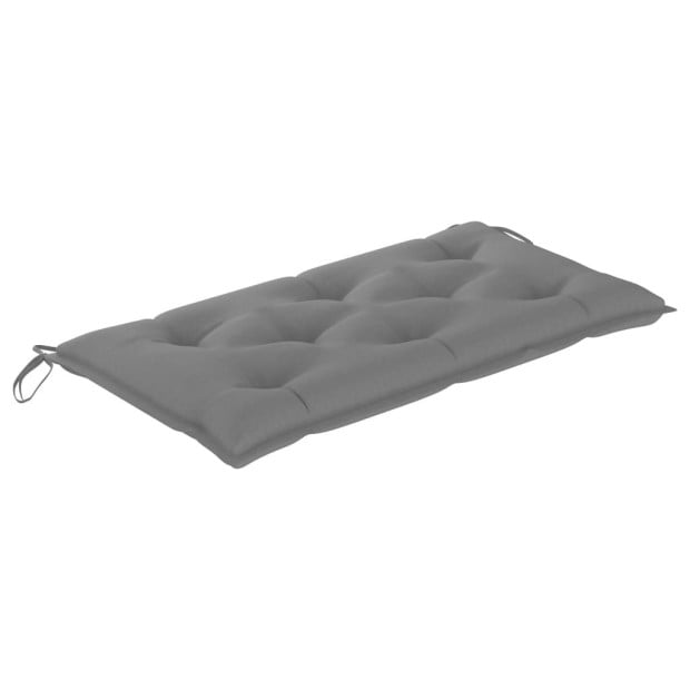 Garden Bench Cushion Grey 100x50x7 Cm Fabric Image 2