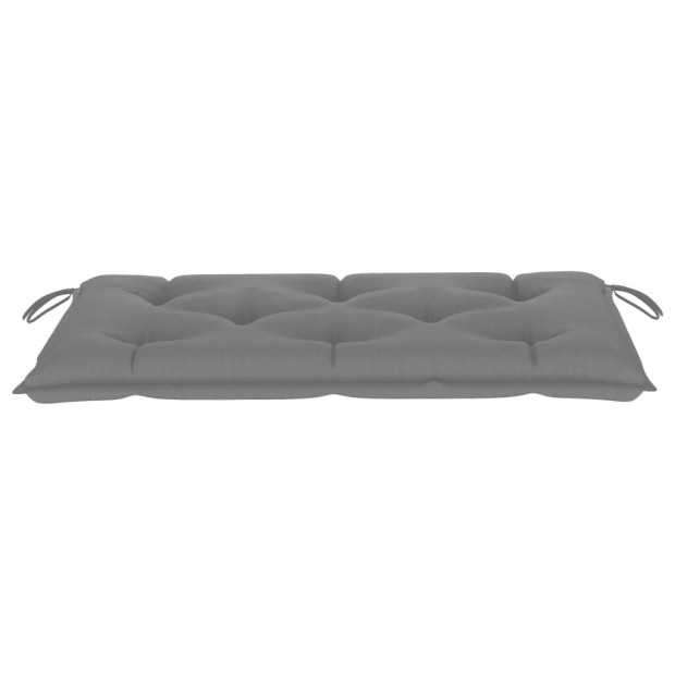 Garden Bench Cushion Grey 100x50x7 Cm Fabric Image 3