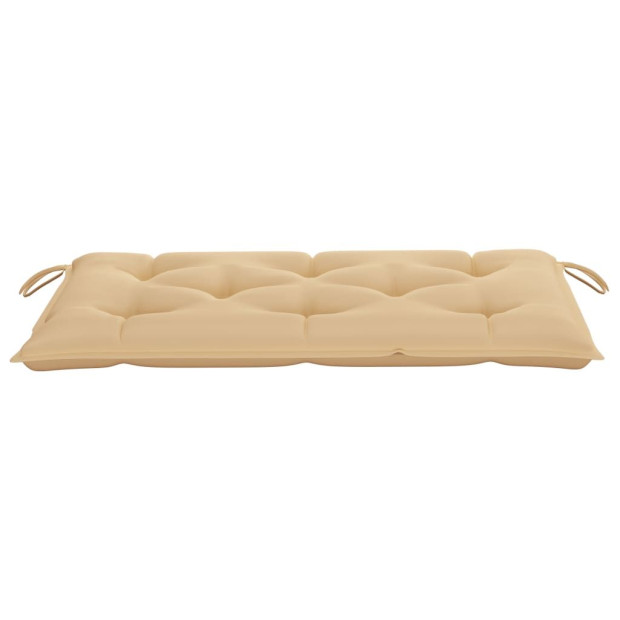 Garden Bench Cushion Beige 100x50x7 Cm Fabric Image 3