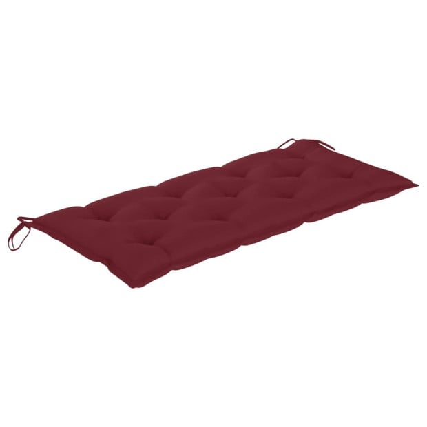 Garden Bench Cushion Wine Red 120x50x7 Cm Fabric Image 2