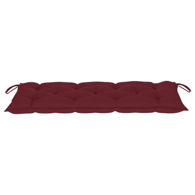 Garden Bench Cushion Wine Red 120x50x7 Cm Fabric Image 3