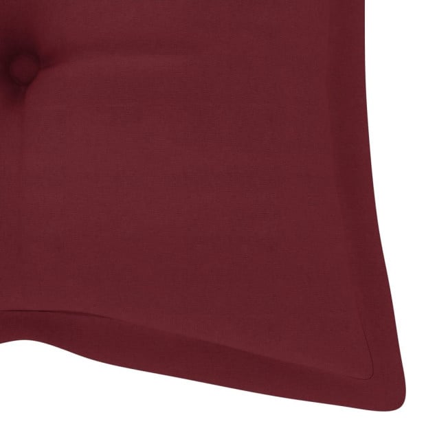 Garden Bench Cushion Wine Red 120x50x7 Cm Fabric Image 4