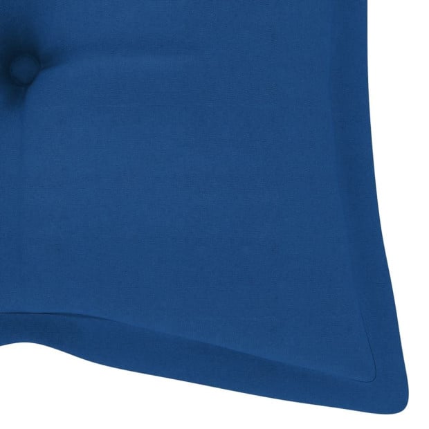 Garden Bench Cushion Blue 120x50x7 Cm Fabric Image 4