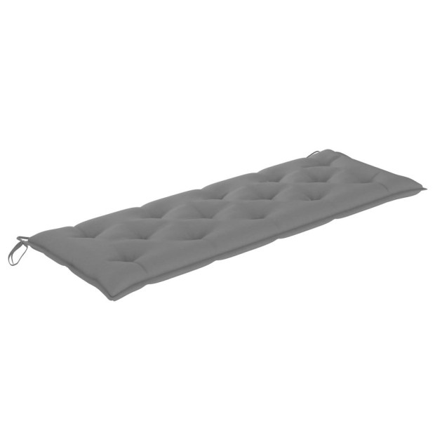 Garden Bench Cushion Grey 150x50x7 Cm Fabric Image 2