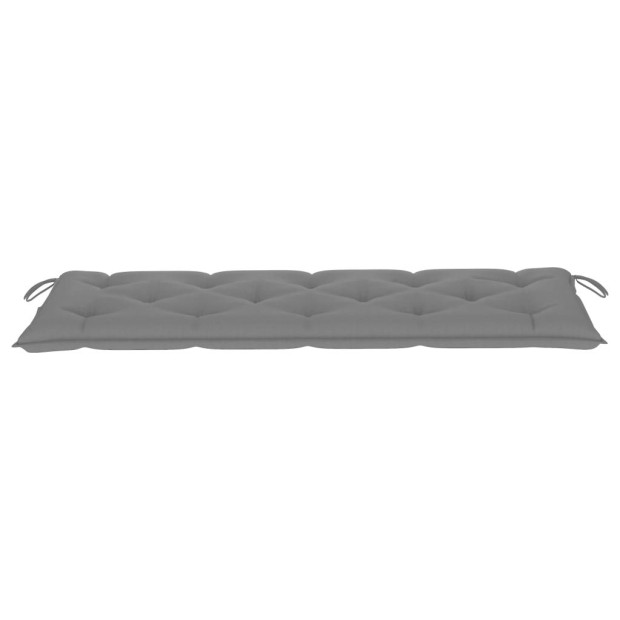 Garden Bench Cushion Grey 150x50x7 Cm Fabric Image 3