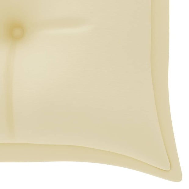 Garden Bench Cushion Cream White 150x50x7 Cm Fabric Image 4