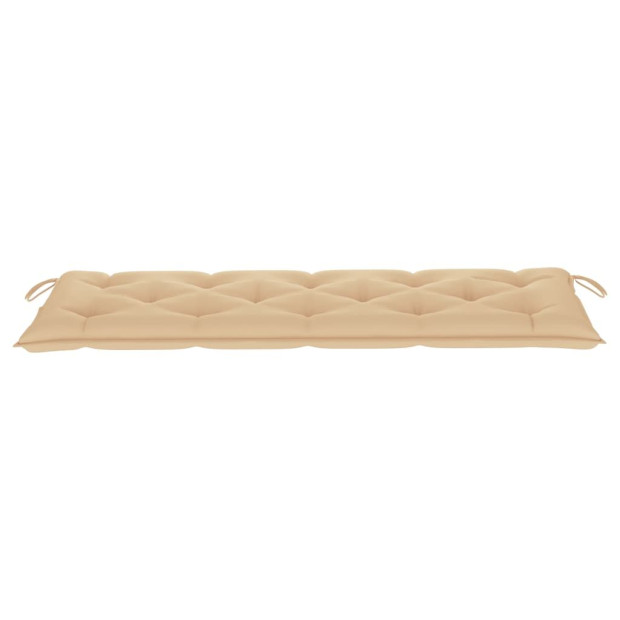 Garden Bench Cushion Beige 150x50x7 Cm Fabric Image 3