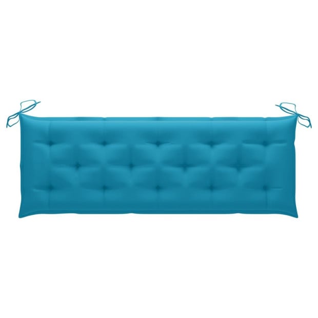 Garden Bench Cushion Light Blue 150x50x7 Cm Fabric Image 2