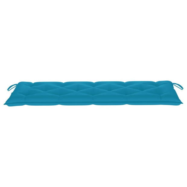 Garden Bench Cushion Light Blue 150x50x7 Cm Fabric Image 3