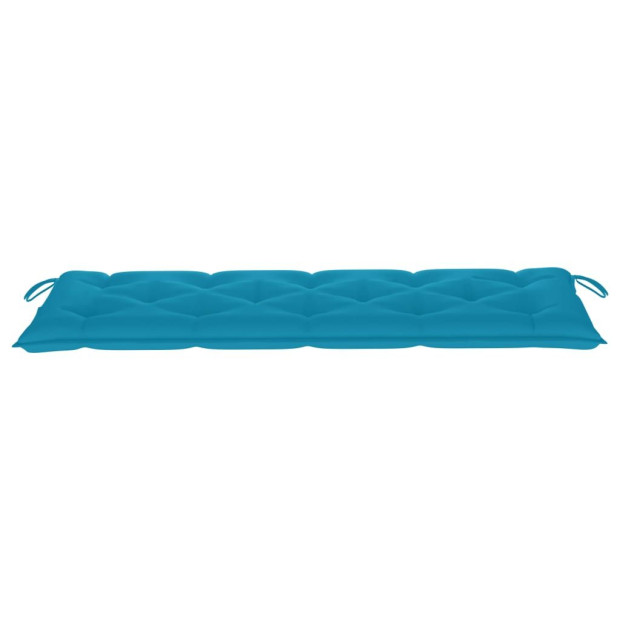 Garden Bench Cushion Light Blue 150x50x7 Cm Fabric Image 4