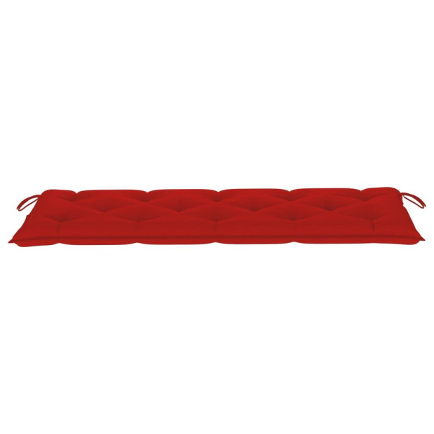 Garden Bench Cushion Red 150x50x7 Cm Fabric Image 3
