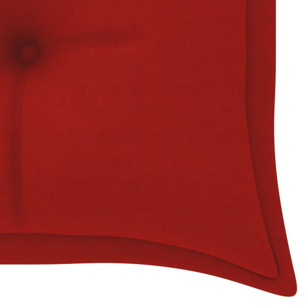 Garden Bench Cushion Red 150x50x7 Cm Fabric Image 4