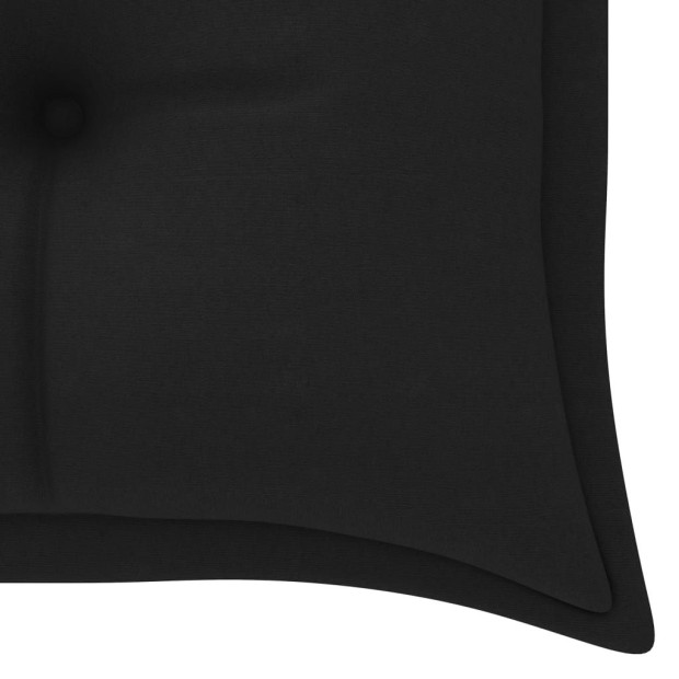 Garden Bench Cushion Black 150x50x7 Cm Fabric Image 4