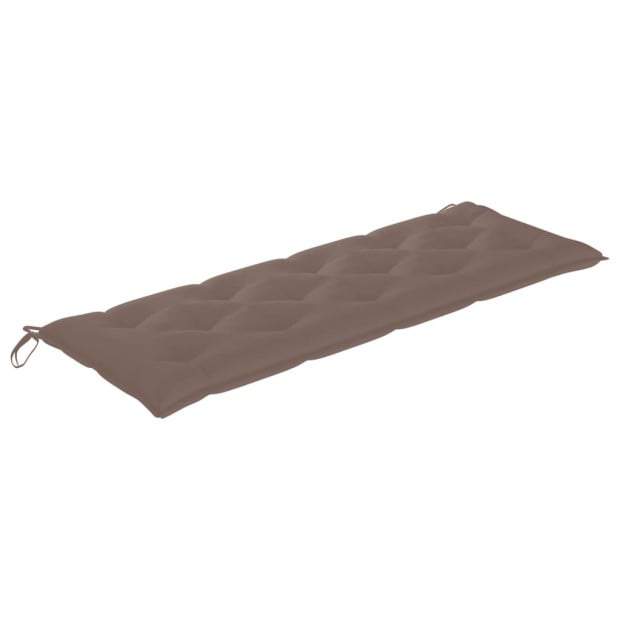 Garden Bench Cushion Taupe 150x50x7 Cm Fabric Image 2