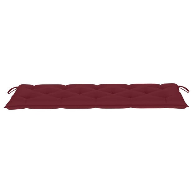 Garden Bench Cushion Wine Red 150x50x7 Cm Fabric Image 3