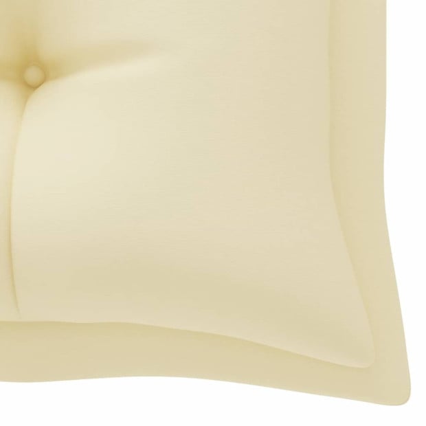 Garden Bench Cushion Cream White 180x50x7 Cm Fabric Image 4
