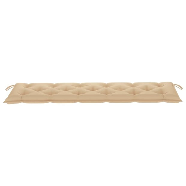 Garden Bench Cushion Beige 180x50x7 Cm Fabric Image 3