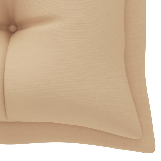 Garden Bench Cushion Beige 180x50x7 Cm Fabric Image 4