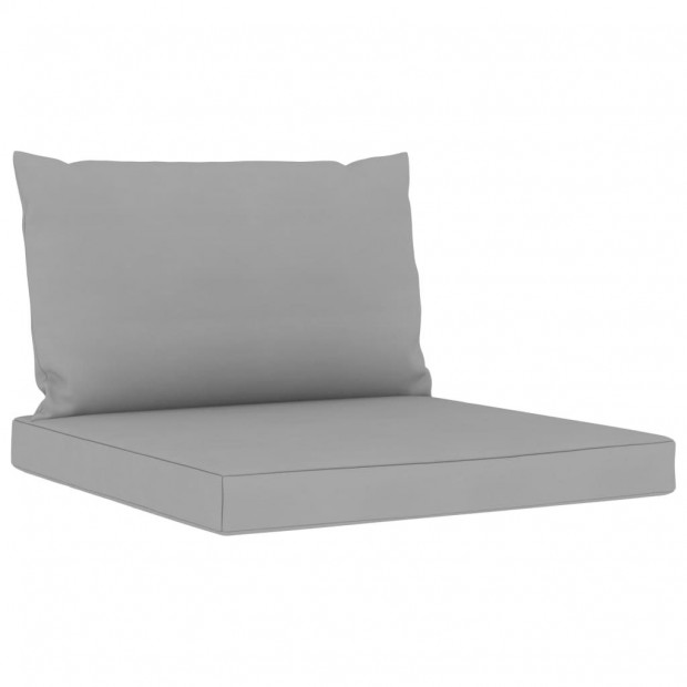Pallet Sofa Cushions 2 Pcs Grey Fabric
