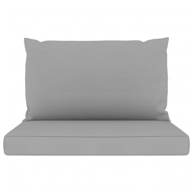 Pallet Sofa Cushions 2 Pcs Grey Fabric Image 2