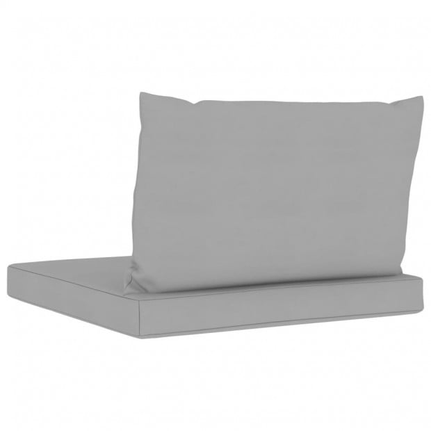Pallet Sofa Cushions 2 Pcs Grey Fabric Image 4
