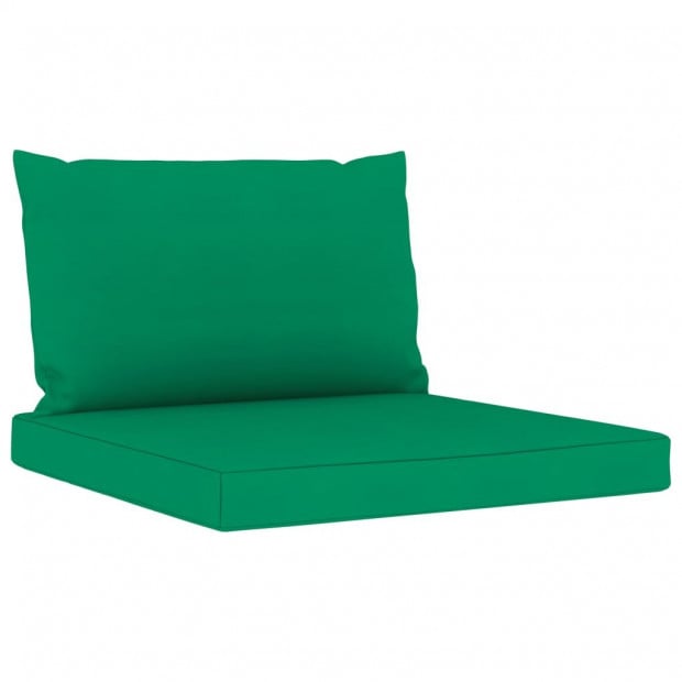 Pallet Sofa Cushions 2 Pcs Green Fabric