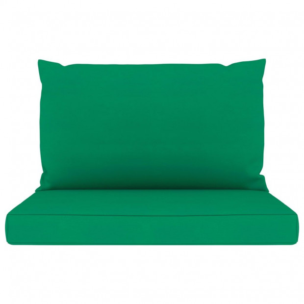 Pallet Sofa Cushions 2 Pcs Green Fabric Image 2