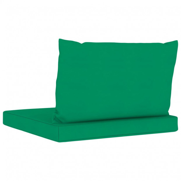 Pallet Sofa Cushions 2 Pcs Green Fabric Image 4