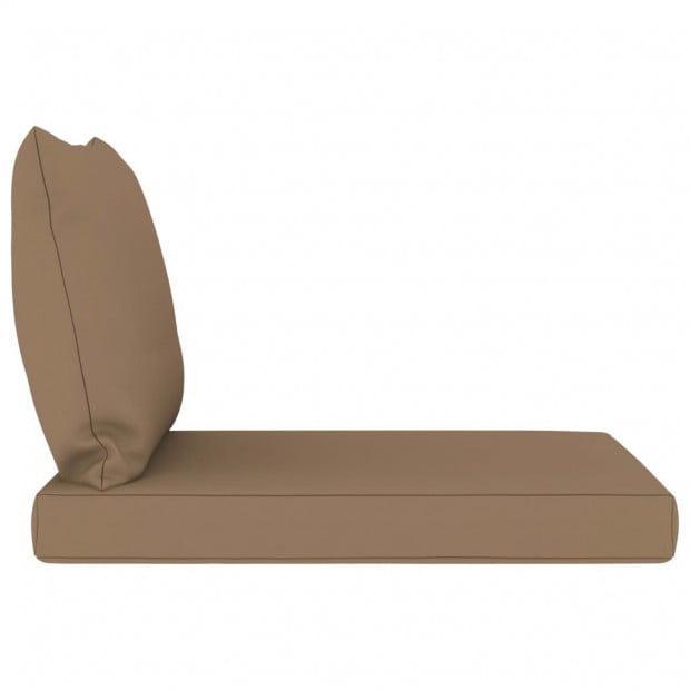 Pallet Sofa Cushions 2 Pcs Taupe Fabric Image 3