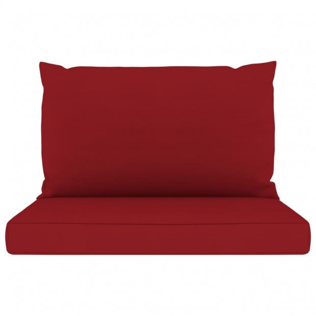 Pallet Sofa Cushions 2 Pcs Wine Red Fabric Image 2