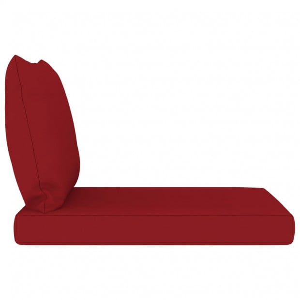 Pallet Sofa Cushions 2 Pcs Wine Red Fabric Image 3