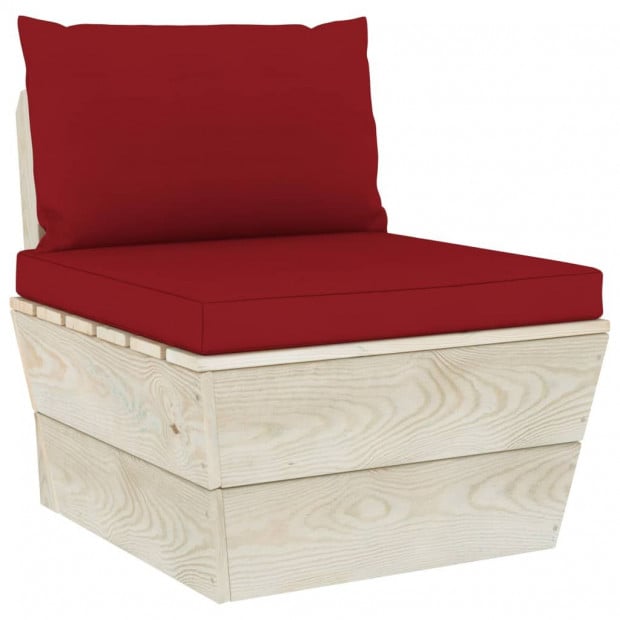 Pallet Sofa Cushions 2 Pcs Wine Red Fabric Image 6