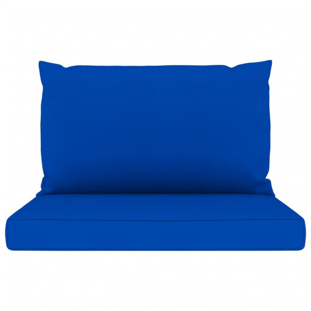 Pallet Sofa Cushions 2 Pcs Blue Fabric Image 2
