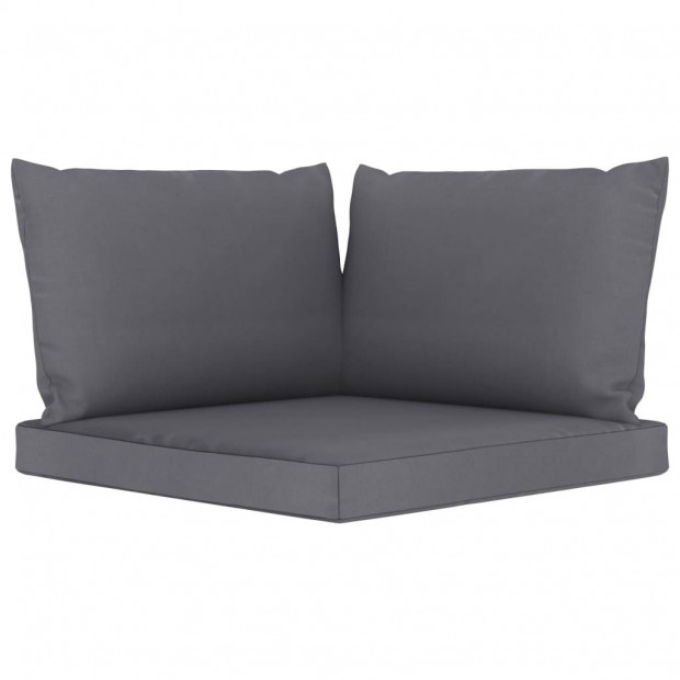 Pallet Sofa Cushions 3 Pcs Anthracite Fabric