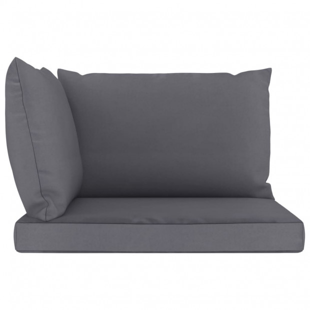 Pallet Sofa Cushions 3 Pcs Anthracite Fabric Image 2