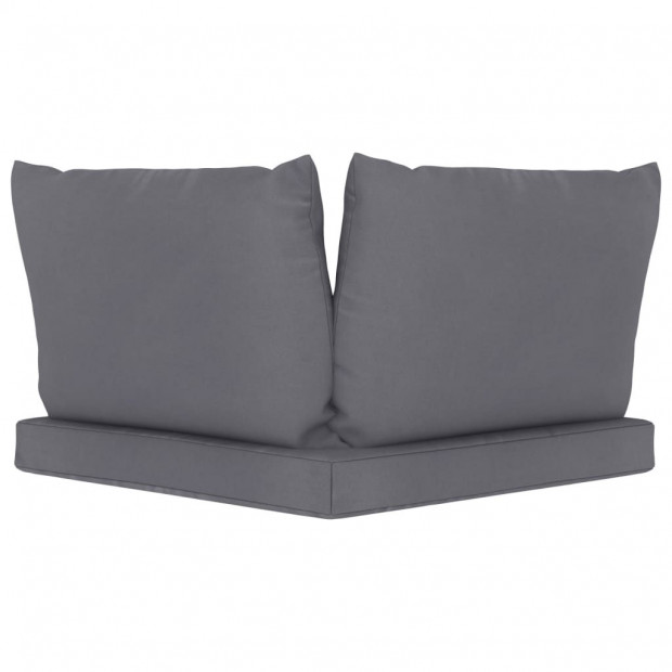 Pallet Sofa Cushions 3 Pcs Anthracite Fabric Image 4