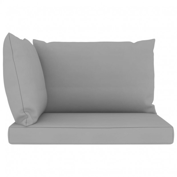 Pallet Sofa Cushions 3 Pcs Grey Fabric Image 2