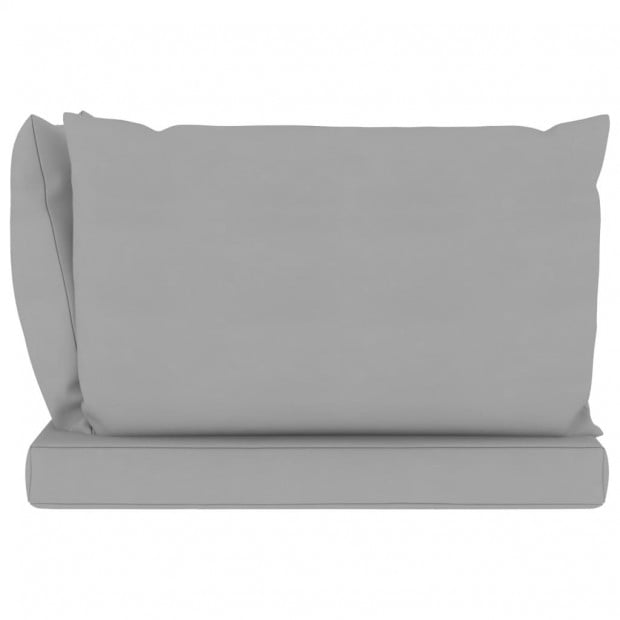 Pallet Sofa Cushions 3 Pcs Grey Fabric Image 3