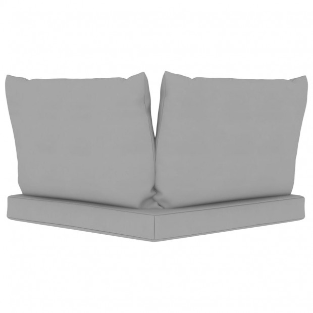Pallet Sofa Cushions 3 Pcs Grey Fabric Image 4