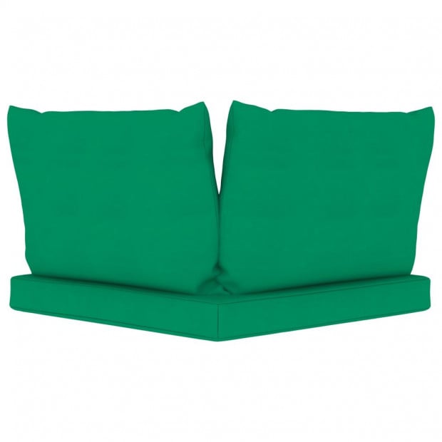 Pallet Sofa Cushions 3 Pcs Green Fabric Image 4