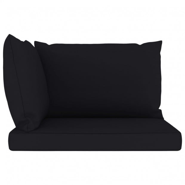 Pallet Sofa Cushions 3 Pcs Black Fabric Image 3