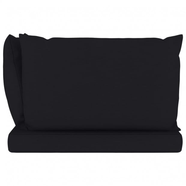 Pallet Sofa Cushions 3 Pcs Black Fabric Image 4