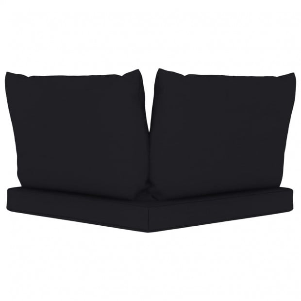 Pallet Sofa Cushions 3 Pcs Black Fabric Image 5