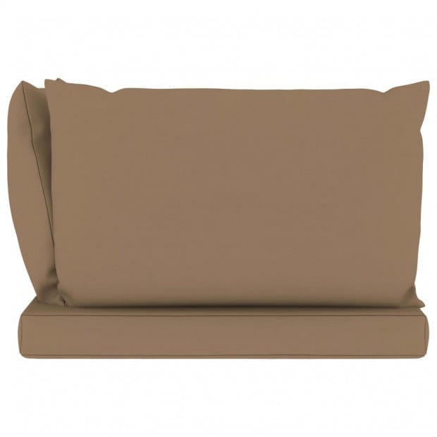 Pallet Sofa Cushions 3 Pcs Taupe Fabric Image 3