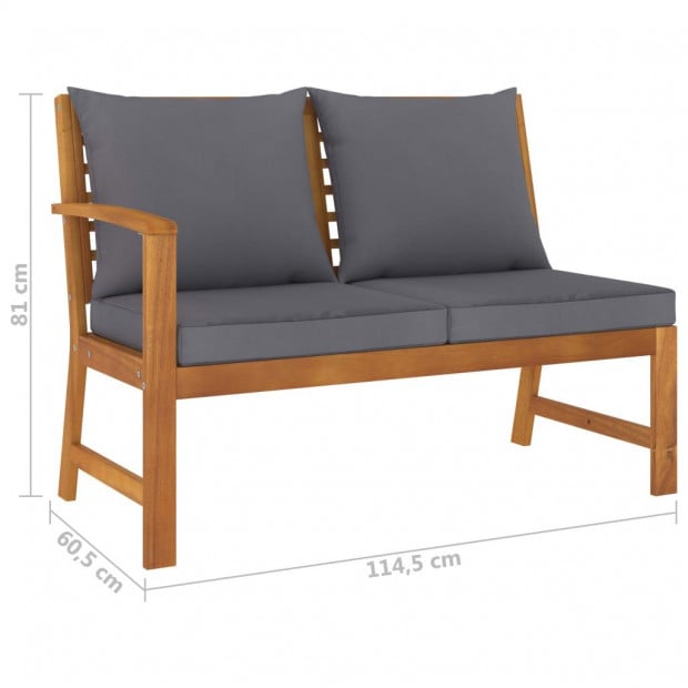4 Piece Garden Lounge Set With Cushion Solid Acacia Wood Image 10