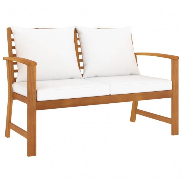 3 Piece Garden Lounge Set Cushions Solid Acacia Wood Image 3