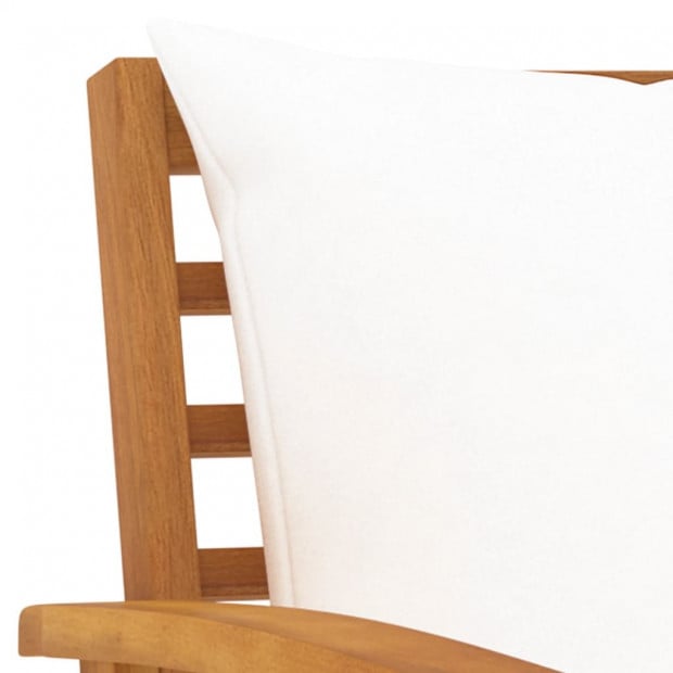 3 Piece Garden Lounge Set Cushions Solid Acacia Wood Image 4