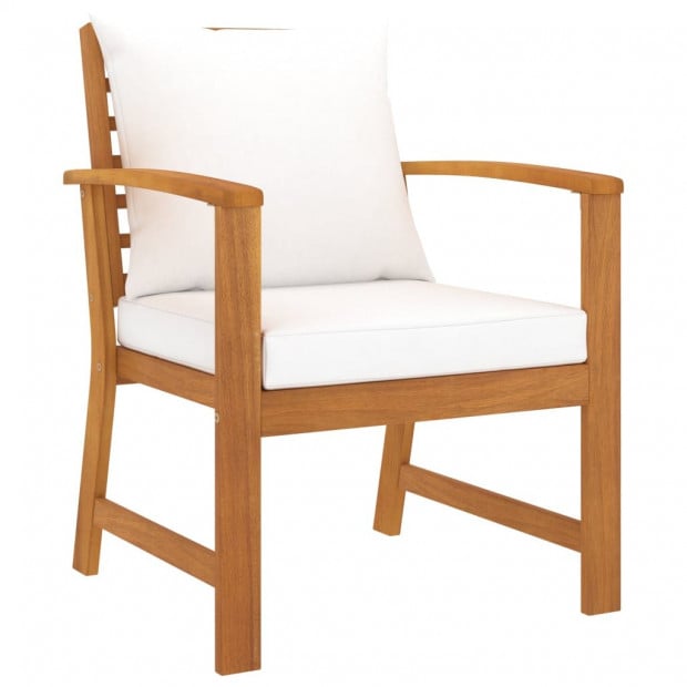 5 Piece Garden Lounge Set Cushion Solid Acacia Wood Image 3